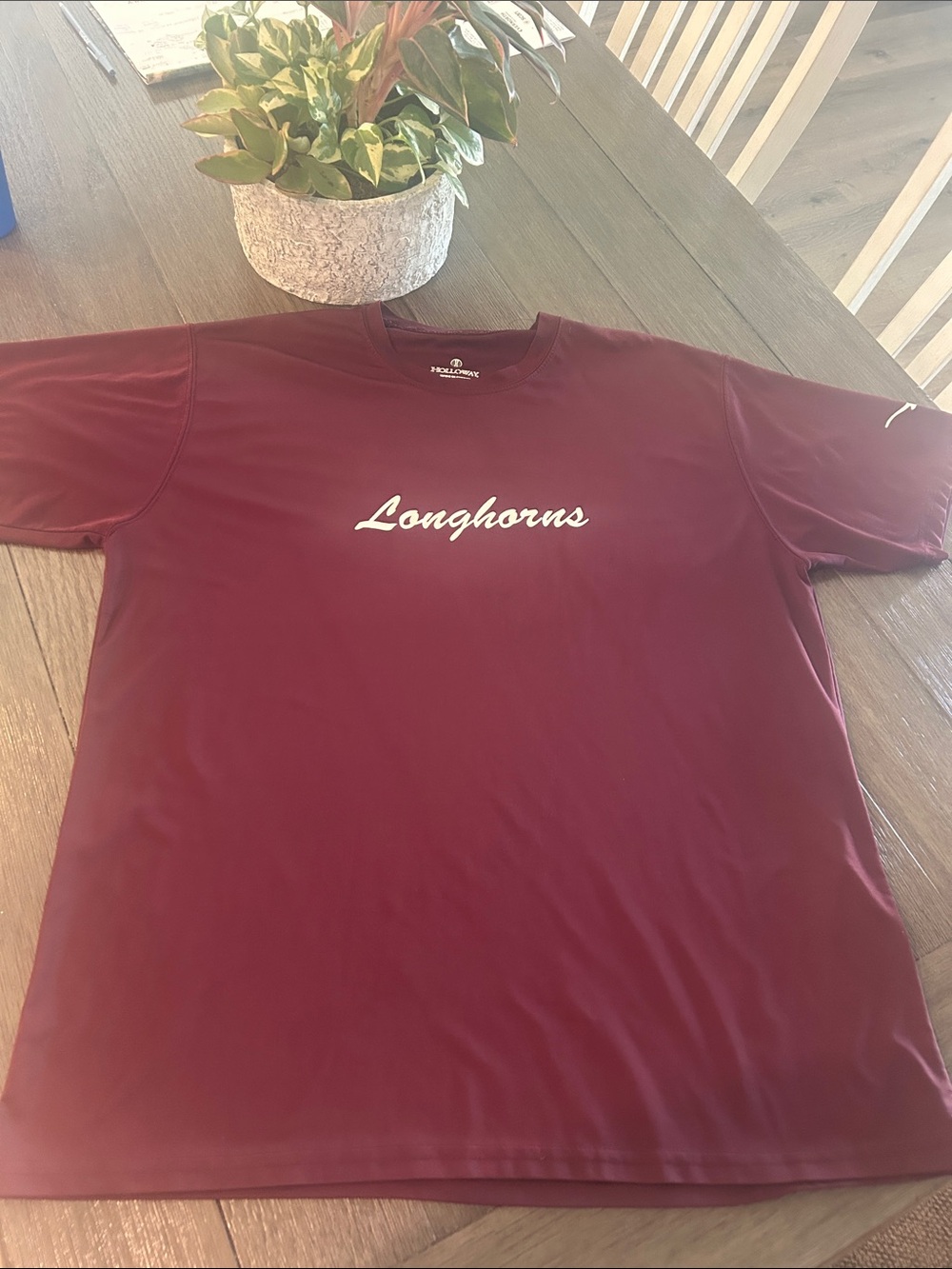 Holloway Maroon Short Sleeve "Longhorns" Performance Tee
